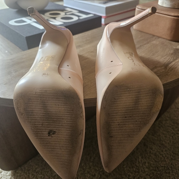 Mix No 6 Pink Nude Jelly Transparent Heels - Picture 6 of 7